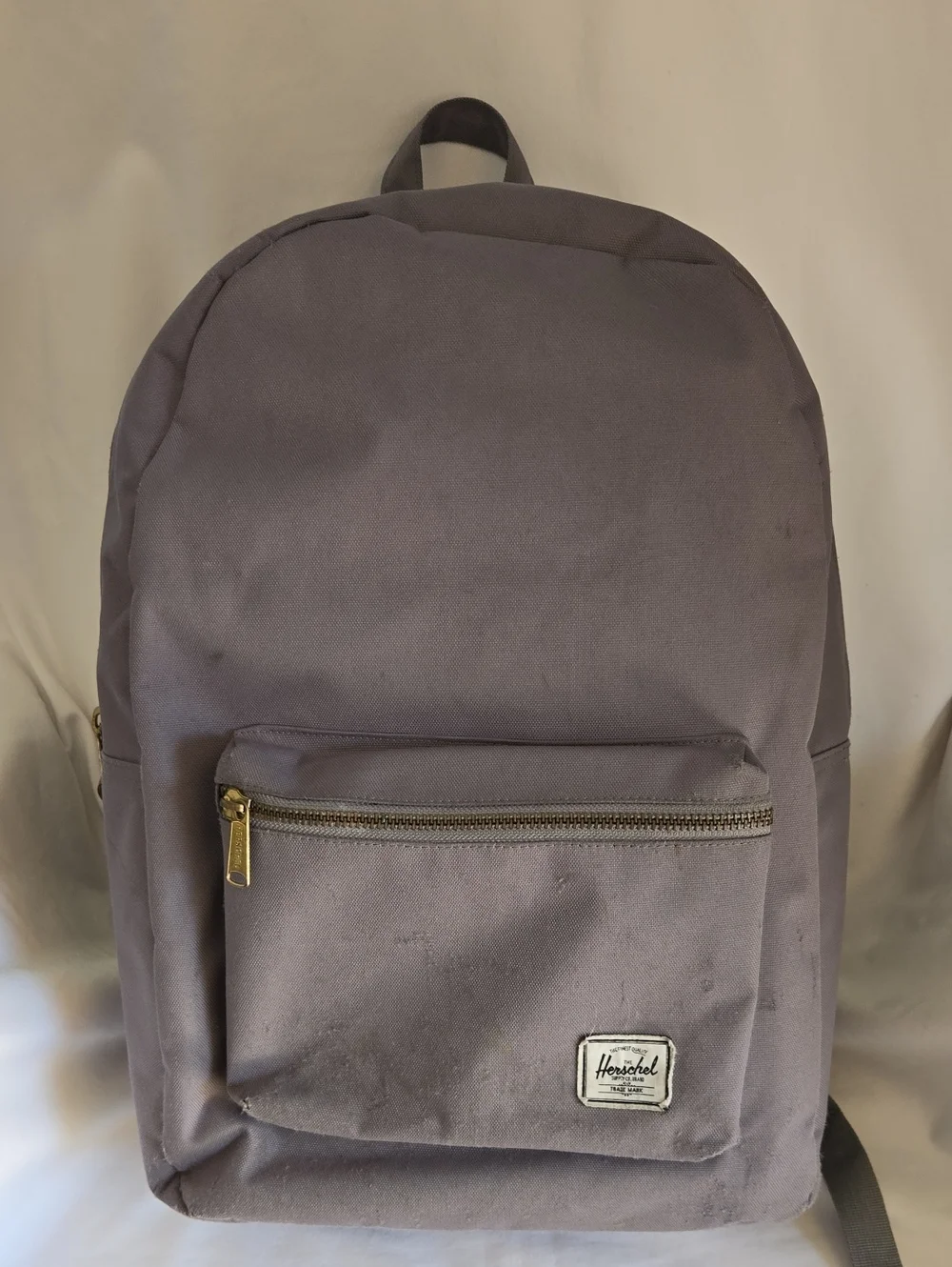 Herschel Supply Company Gray Backpack with Gold Hardware